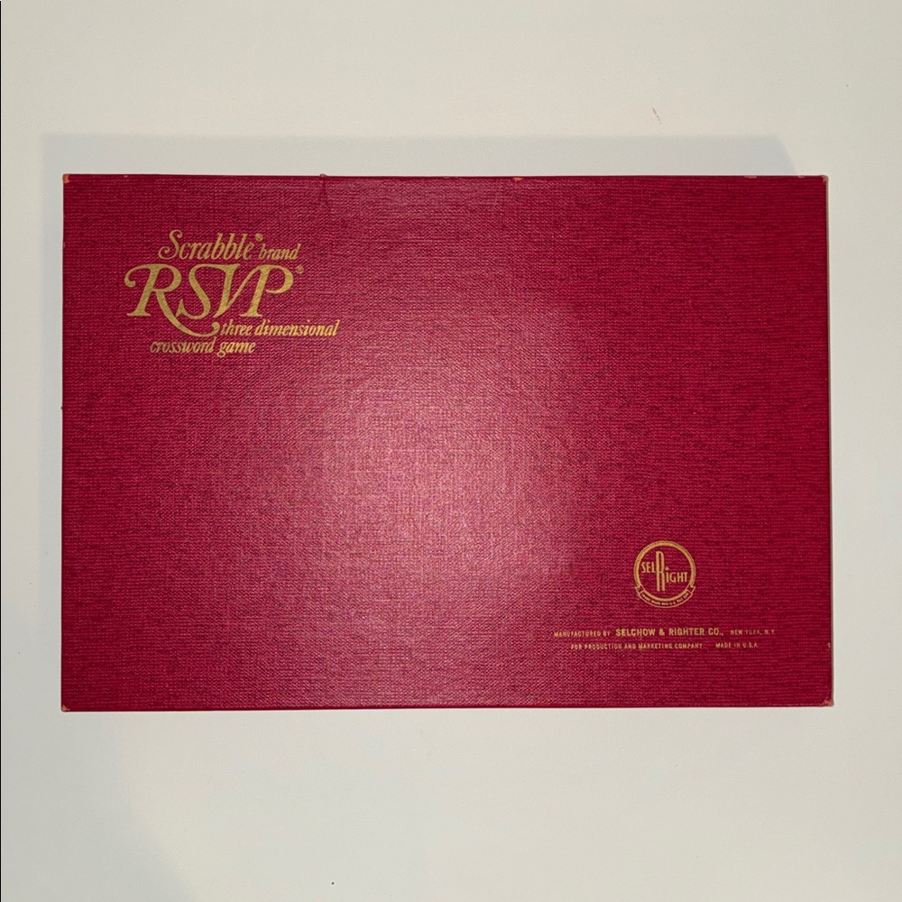 Vintage R.S.V.P. Three-Dimensional Crossword Game by SCRABBLE (1966)